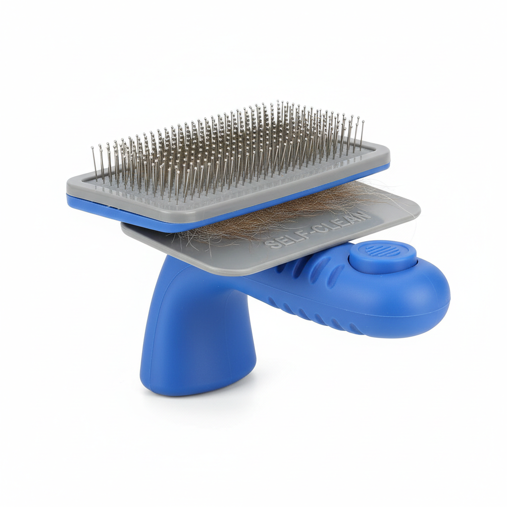 Self-Cleaning Slicker Brush for Dogs & Cats